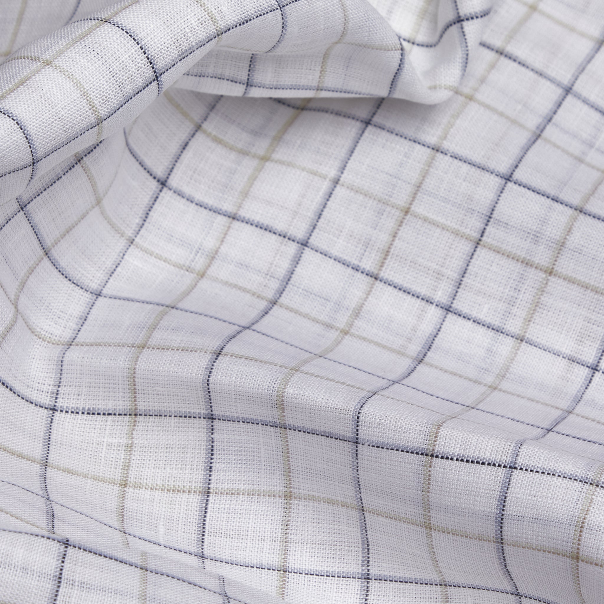 100% Linen, Yarn Dyed, Plain,White And Blue and Beige Men And Women, Unstitched Shirting Or Top Fabric