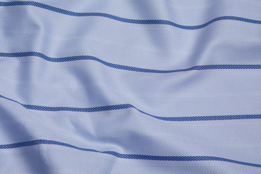 100% Giza Cotton, Yarn Dyed Checks, Dobby,Sky Blue,Men And Women, Unstitched Shirting Or Top Fabric