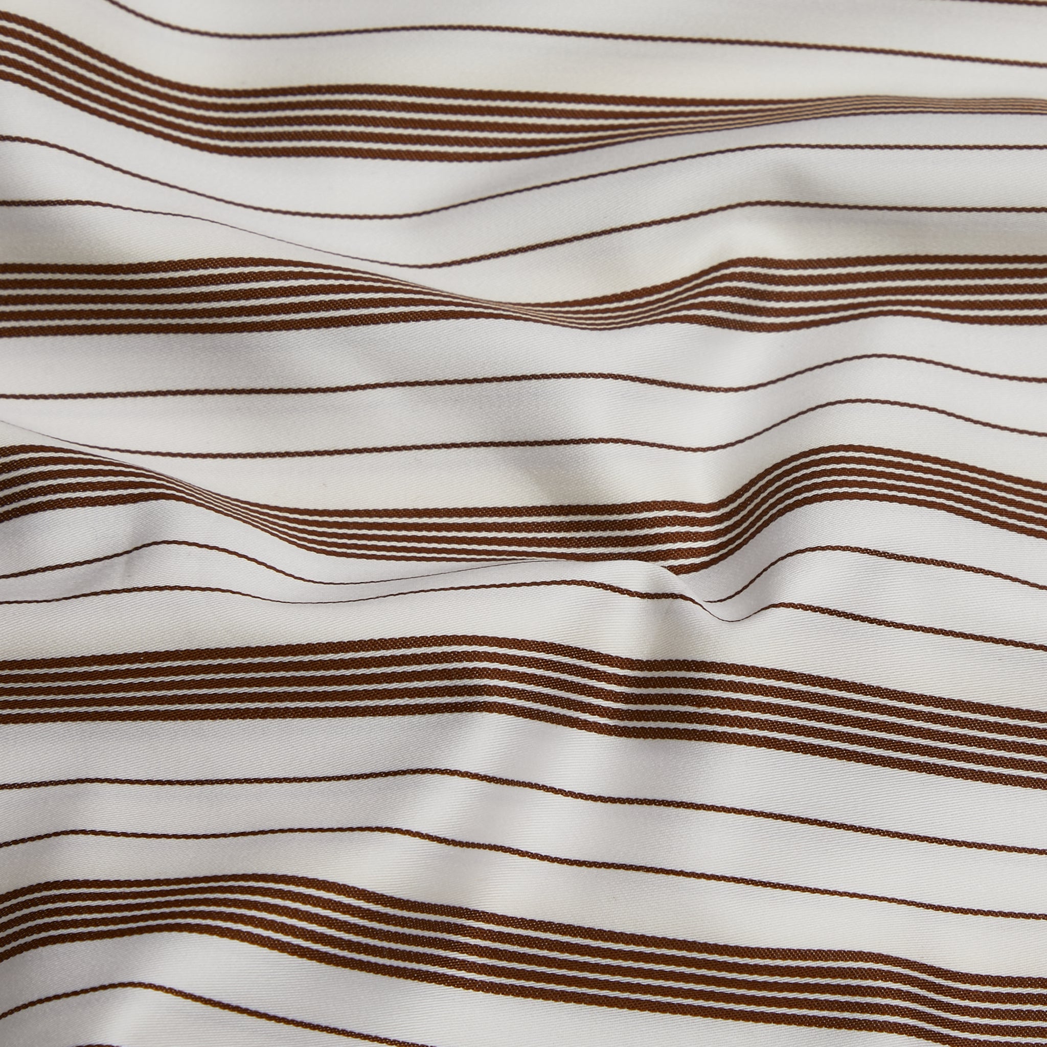 100% Giza Cotton, Yarn Dyed Stripe, Plain,Whie And Brown,Men And Women, Unstitched Shirting Or Top Fabric