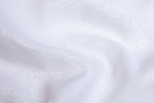 100% Linen 80 Lea ,Bleach White, Plain, White, Solid, Men And Women, Unstitched Shirting Or Top Fabric