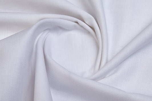 100% Linen 80 Lea ,Bleach White, Plain, White, Solid, Men And Women, Unstitched Shirting Or Top Fabric