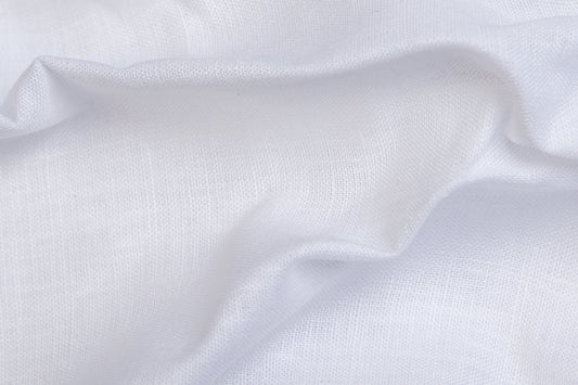 100% Linen 80 Lea ,Bleach White, Plain, White, Solid, Men And Women, Unstitched Shirting Or Top Fabric