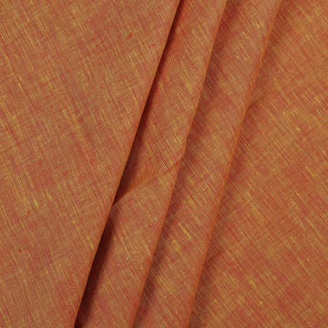 100% Linen, Yarn Dyed, Plain,Orange And Yellow, Men And Women, Unstitched Shirting Or Top Fabric