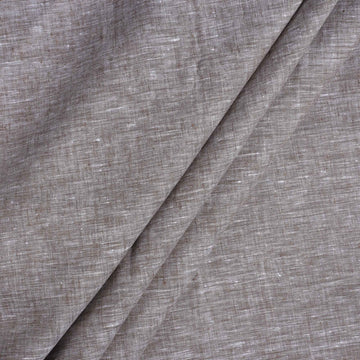 100% Linen, Yarn Dyed, Plain,Light Chocolate, Men And Women, Unstitched Shirting Or Top Fabric